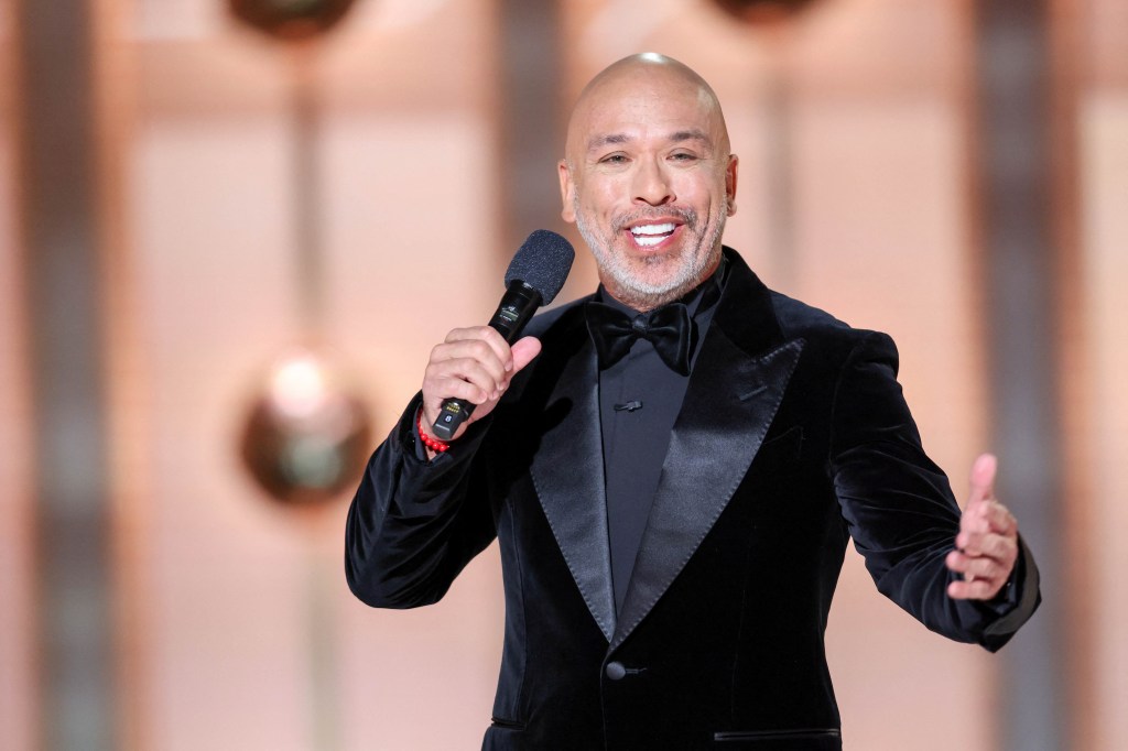 Jo Koy onstage during his disastrous gig hosting the 81st Golden Globes Jan. 7 at The Beverly Hills Hilton.