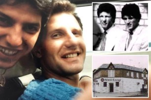 Joey Testa, notorious Gambino hitman, smiling next to a relative; Joey Testa and Anthony Senter, known as the Gemini Twins; the Gemini Lounge in Flatlands, Brooklyn.