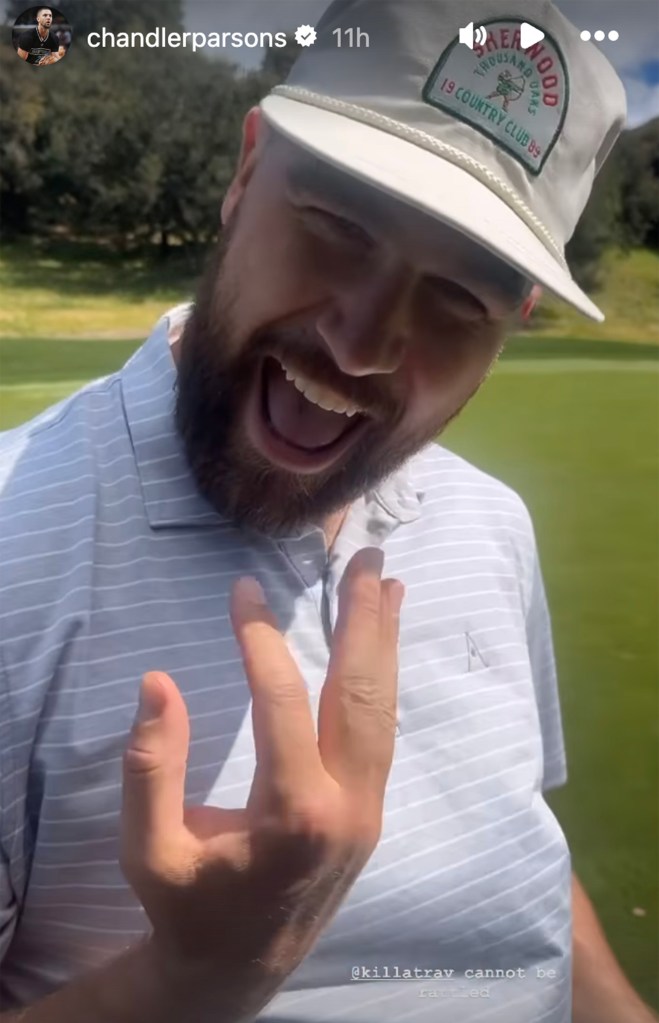 Travis Kelce rocked out on the golf course to girlfriend Taylor Swift song's "Bad Blood."