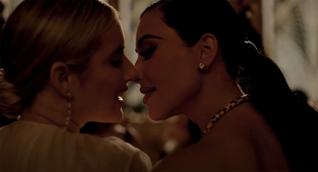 Kim Kardashian kisses Emma Roberts in new 'American Horror Story' trailer: Watch 