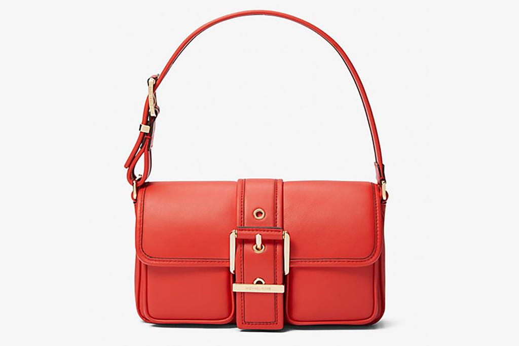 Red Kors Colby Bag with handle.