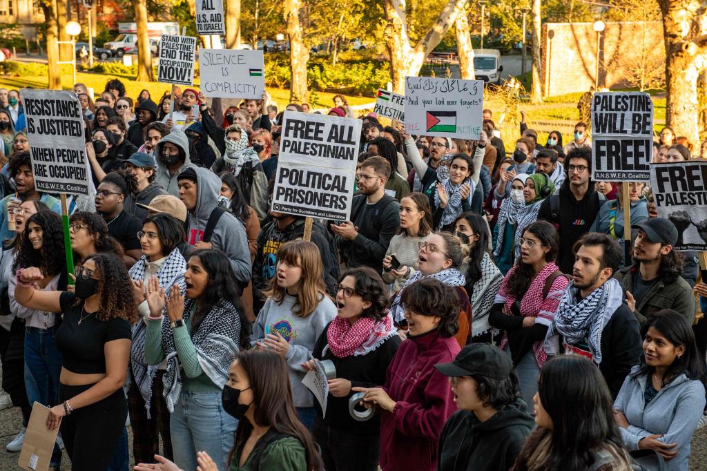 Pro-Palestinian student rally at MIT