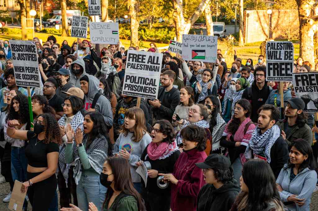 Pro-Palestinian student rally at MIT