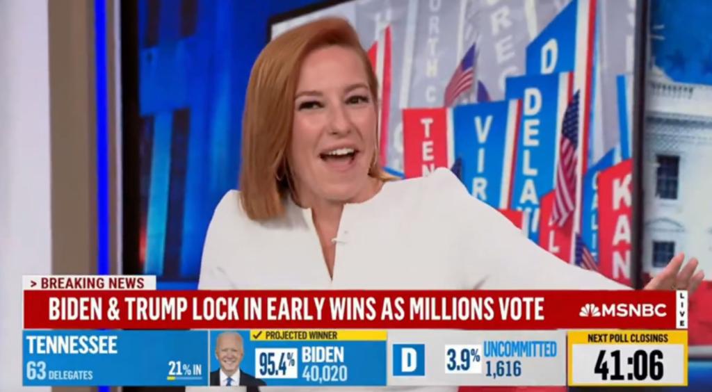 Psaki, the former White House press secretary, elicited laughs when she observed that GOP voters in Virginia cared about immigration the most out of all other issues.