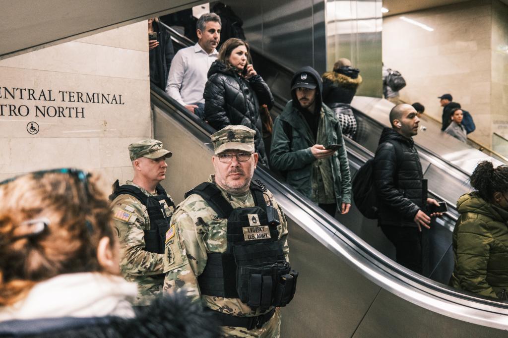 National Guard members seen at Grand Central 