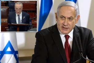 Chuck Schumer and Benjamin Netanyahu