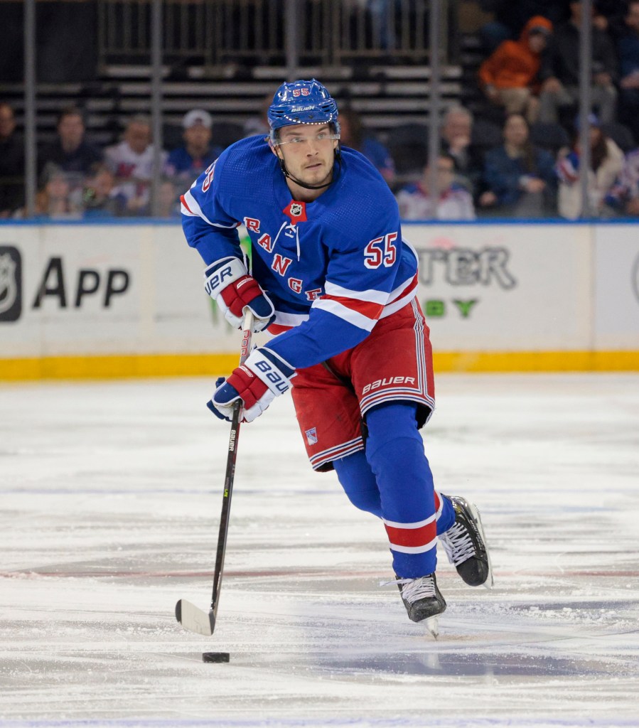 New York Rangers defenseman Ryan Lindgren