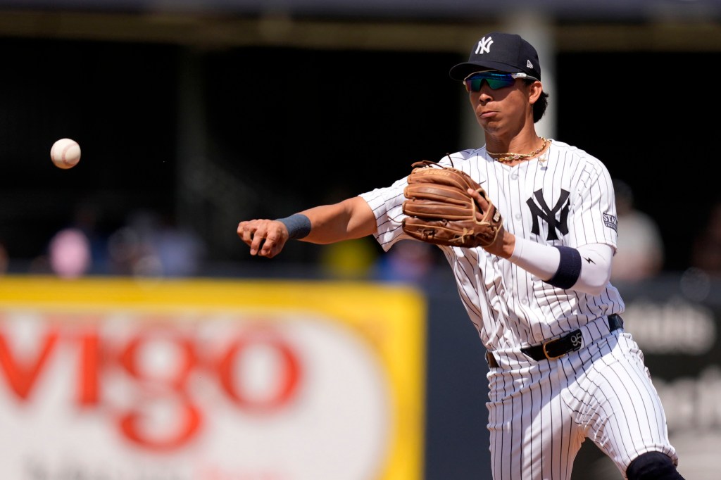 New York Yankees shortstop Oswaldo Cabrera