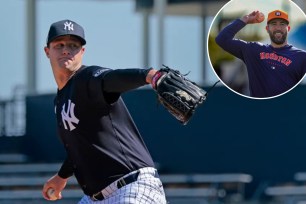 Gerrit Cole and Justin Verlander throwing a baseball