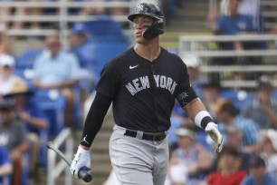 Aaron Judge is "penciled in" to be in the Yankees' lineup and in center field on Saturday, according to Aaron Boone.