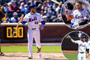 The Mets' Opening Day loss lacked energy until the eighth inning, when Rhys Hoskins slid late toward Jeff McNeil and second base.