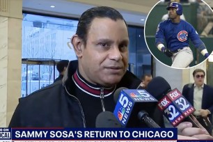 Sammy Sosa blindsided by steroids question