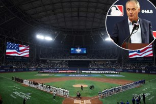 First pitch for the Opening Day game between the Dodgers and Padres in Seoul, South Korea, was at 6:05 a.m. ET.