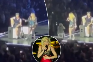 Madonna calls out concertgoer for sitting down during LA show — only to see the fan is in a wheelchair