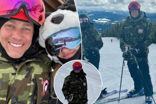 Tom Brady enjoyed a ski trip with his kids. 