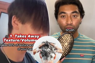 The #nopoo and #noshampoo movement appears to be gaining steam among teen boys and young men. But experts say that flaking on shampoo could stunt hair growth and worsen scalp issues.