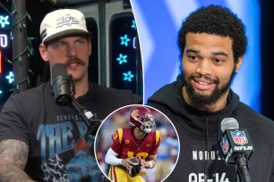 Former Titans offensive lineman Taylor Lewan raised some red flags about USC quarterback Caleb Williams after seeing him at the NFL Combine in Indianapolis last week. 