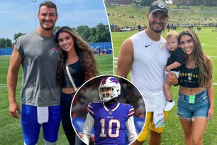 Mitch Trubisky's wife celebrates QB's Bills reunion