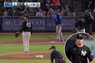 Gerrit Cole wasn't thrilled when Daniel Vogelbach followed his two-run homer with a bat flip Friday.