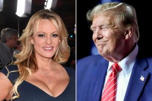 Stormy Daniels and Donald Trump