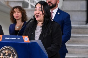 City Council Majority Leader Amanda Farías shared a post urging women who have been randomly assaulted to contact the NYPD.