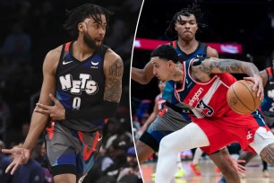 Nets youngster such as Trendon Watford (left) and Noah Clowney should see more playing time as Nets play out the string, The Post's Brian Lewis writes.