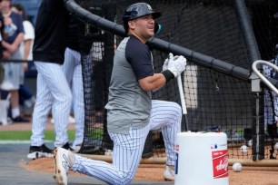 Yankees catcher Jose Trevino is set to make his spring training debut Sunday against the Braves.