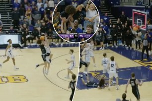 North Alabama buzzer-beater shot.