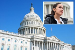 US capitol and AOC