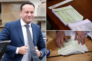 Irish Prime Minister and Referendum voting slips