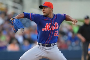 Jose Quintana pitched four scoreless innings in the Mets' 4-1 exhibition loss to the Nationals.