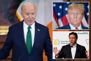 Joe Biden, Donald Trump, Ron DeSantis