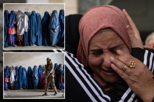 afghan women and palestinian women in tears