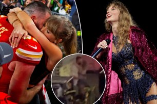 Taylor Swift embraces Travis Kelce at Eras Tour