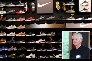 Nike shoes and Nike CEO John Donahoe