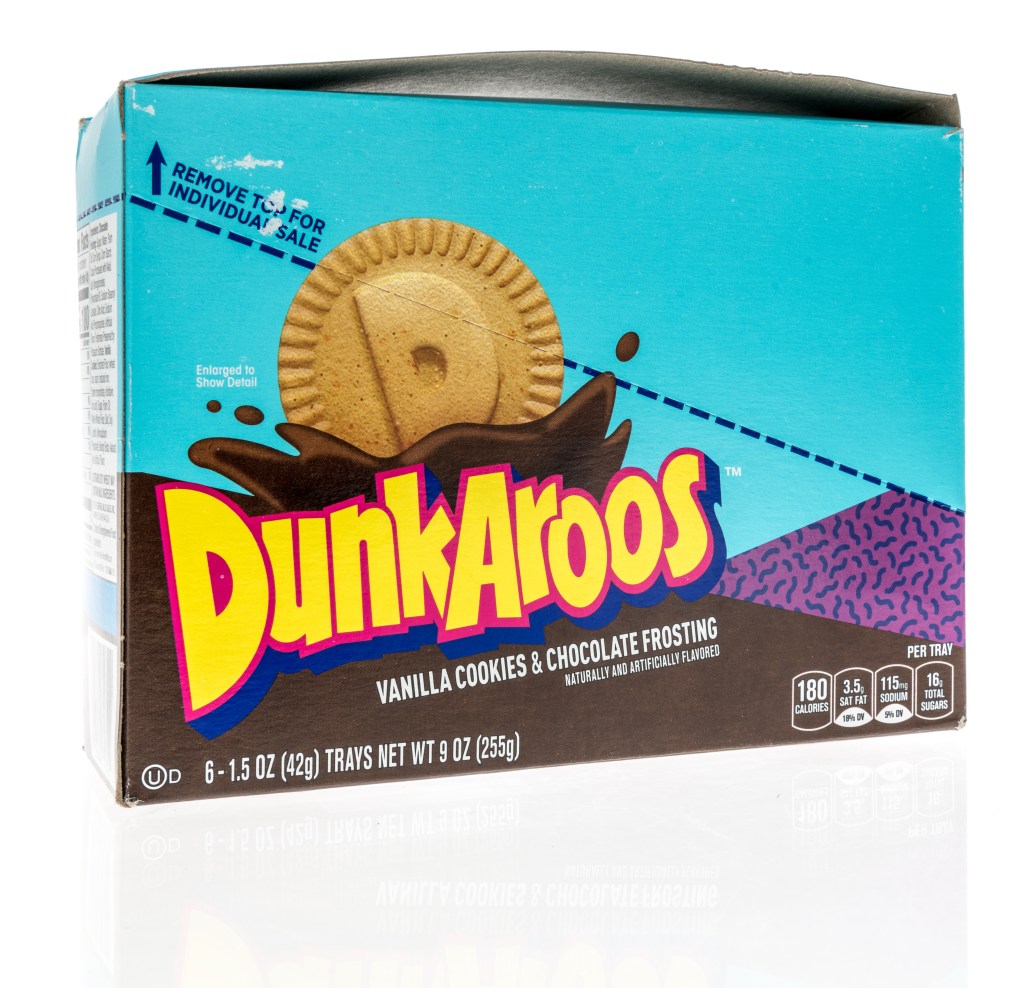 Dunkaroos are a beloved snack, taking the top spot, according to Spin Genie.