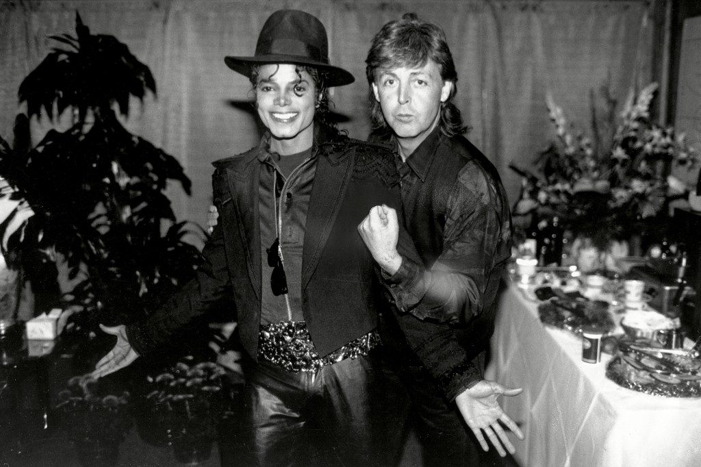 Michael Jackson and Paul McCartney in the '80s.