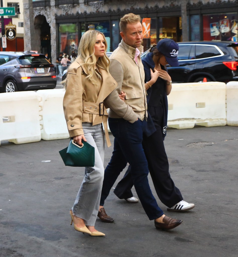 Candace Cameron Bure and Valeri Bure are seen on March 25 in Los Angeles, California.  