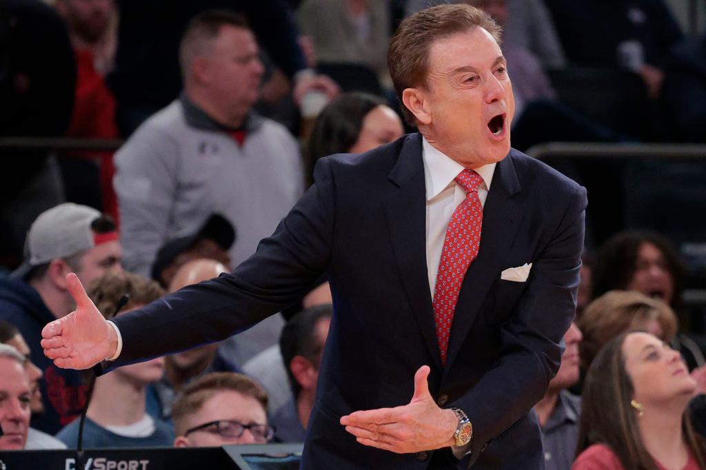 St. John's Red Storm Head Coach Rick Pitino during the 1st half.