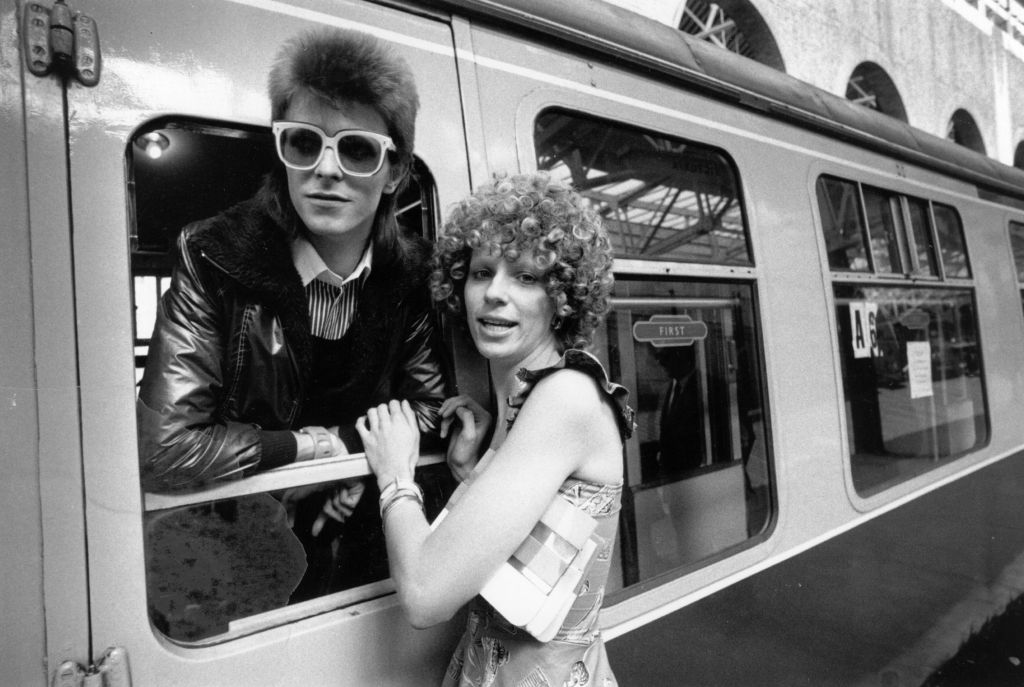 Ronson claims Bowie and Barnett were both bisexual and had an open marriage. Bowie and Barnett are pictured in 1973.