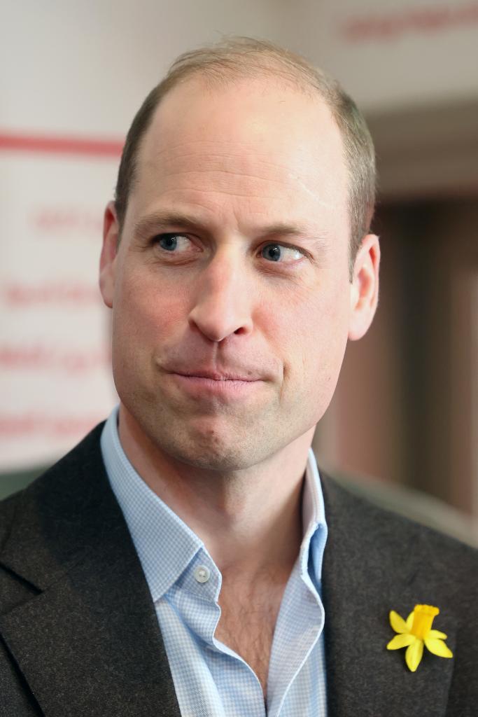 Prince William looking sheepish. 