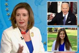 Former House Speaker Nancy Pelosi has been slammed for insisting that President Joe Biden “should have said undocumented” when he referred to Laken Riley's alleged killer as an “illegal.”