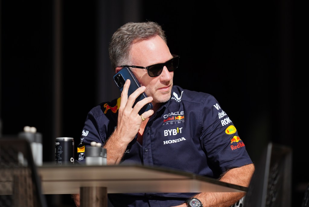 The Red Bull Racing principal was photographed on March 1, 2024, ahead of the Bahrain GP.