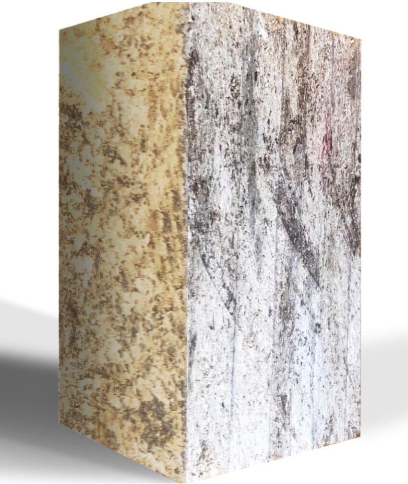 The mycelium and substrate leftovers are compressed into bricks that are said to withstand twice the pressure as concrete.