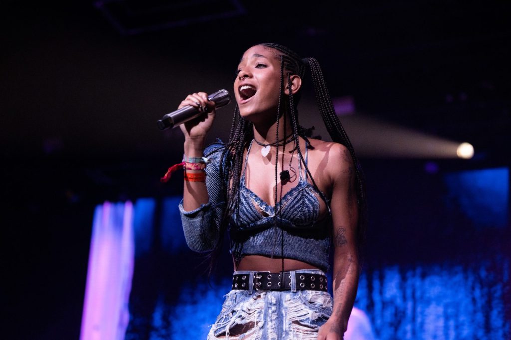 Willow performs onstage during Weekend 2, Day 3 of the 2023 Coachella Valley Music and Arts Festival on April 23, 2023, in Indio, California.