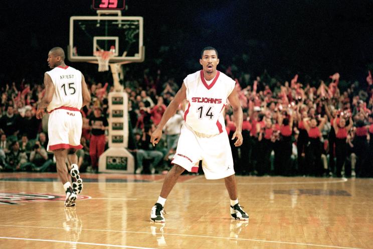 Basketball game between St. Johns Red Storm and Duke Blue Devils at Madison Square Garden in New York on January 24, 1999.