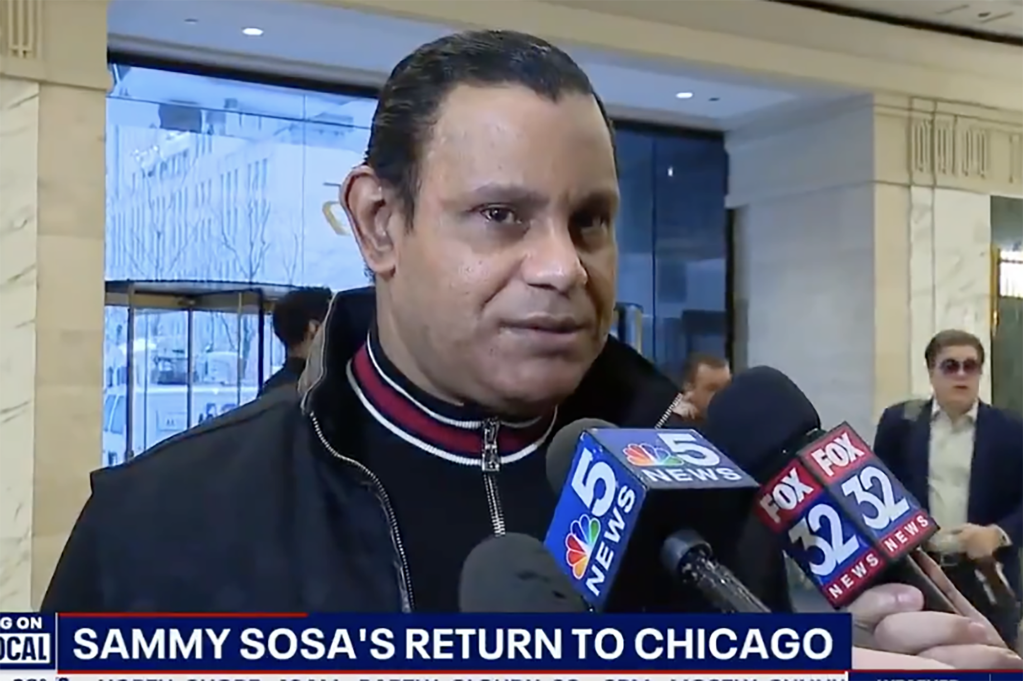 Sammy Sosa didn't see the steroids question coming.