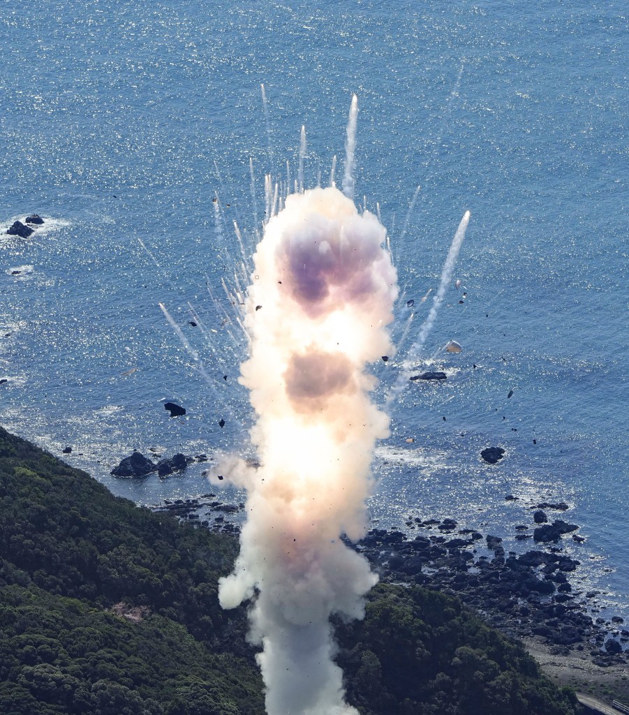 Space One said the flight was "interrupted" after the launch on the tip of mountainous Kii peninsula in western Japan and was investigating the situation.