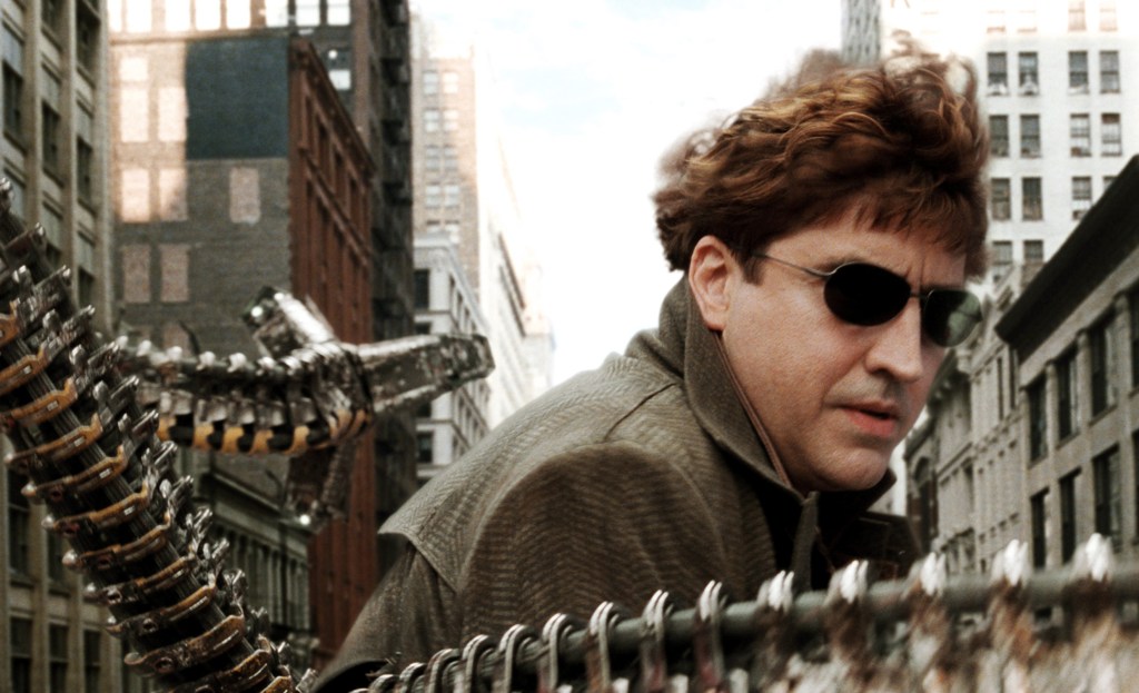 Alfred Molina as Doctor Octopus in the Marvel franchise.