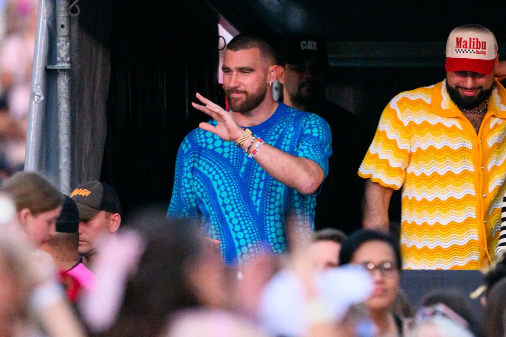 Travis Kelce attends the Eras Tour show in Sydney, Australia in February 2024.